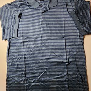 Izod Navy Striped Polo Shirt